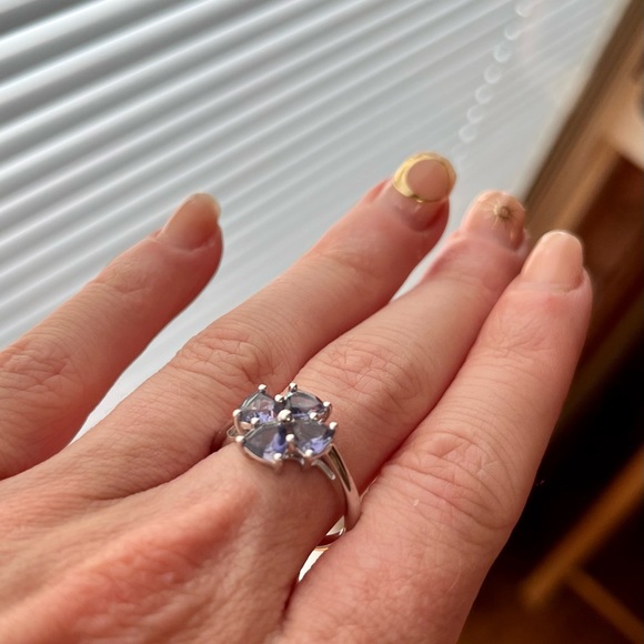 Size 7 Bengal Iolite SS ring NEW - Picture 4 of 4